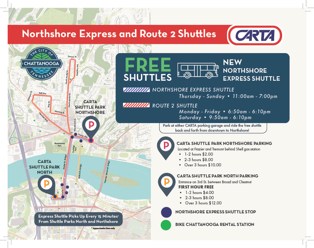 carta map for Northshore