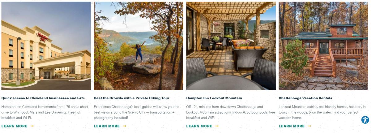 Example of spotlight ads with images and text