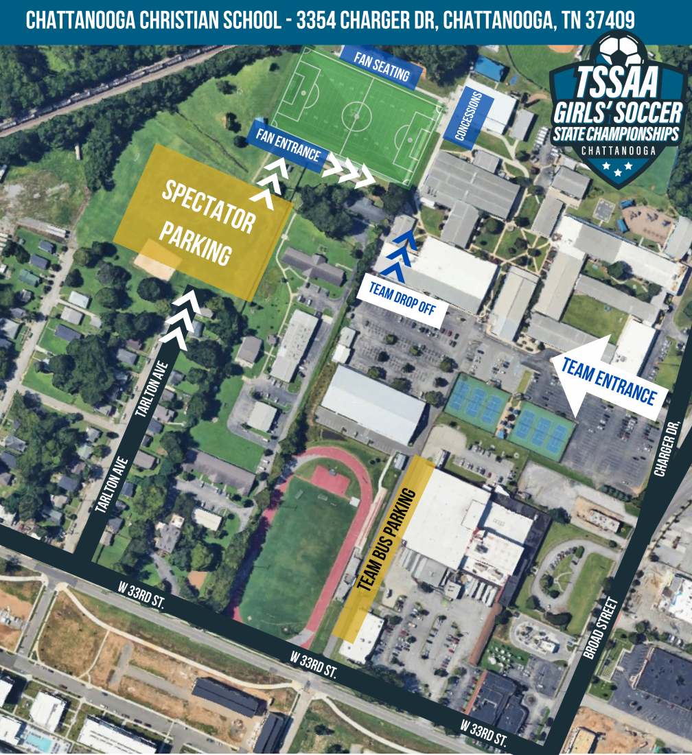 Chattanooga Christian School Updated Map